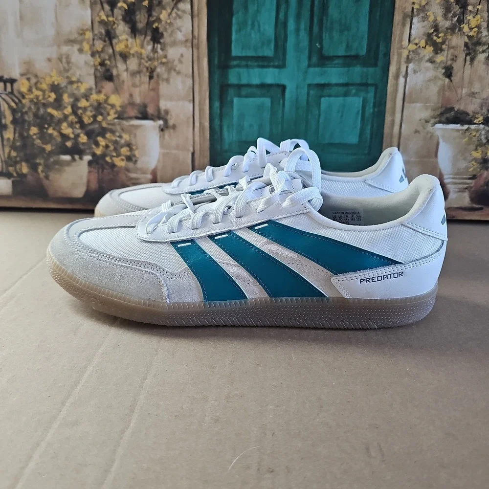 adidas Predator Freestyle Indoor Soccer Mens White Sneakers Athletic Shoe JS0925